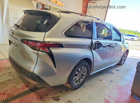 5TDKRKEC4MS068625 2021 TOYOTA SIENNA Silver Հետևի աջ