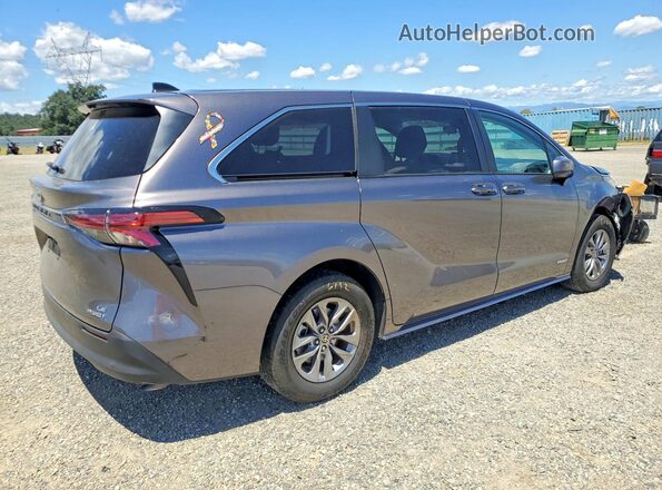 5TDKRKEC5MS066513 2021 TOYOTA SIENNA Gray უკანა მარჯვენა