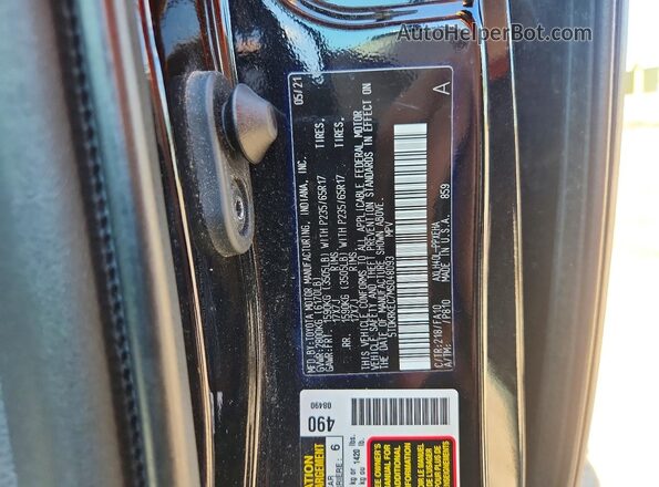 5TDKRKEC7MS048093 2021 TOYOTA SIENNA Black Панорамний вид салону 360°