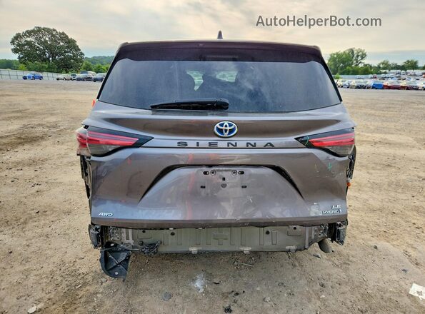 5TDKSKFC3MS007110 2021 TOYOTA SIENNA Gray უკანა ხედი