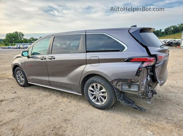 5TDKSKFC3MS007110 2021 TOYOTA SIENNA Gray უკანა მარცხენა