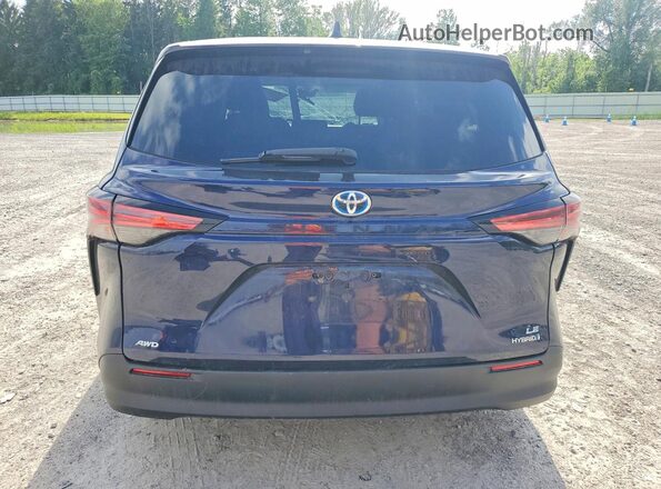5TDKSKFC4MS011912 2021 TOYOTA SIENNA Blue Rear view