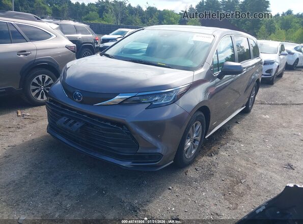 5TDKSKFC8MS011217 2021 TOYOTA SIENNA Gray წინა მარცხენა ხედი სამი მეოთხედიდან