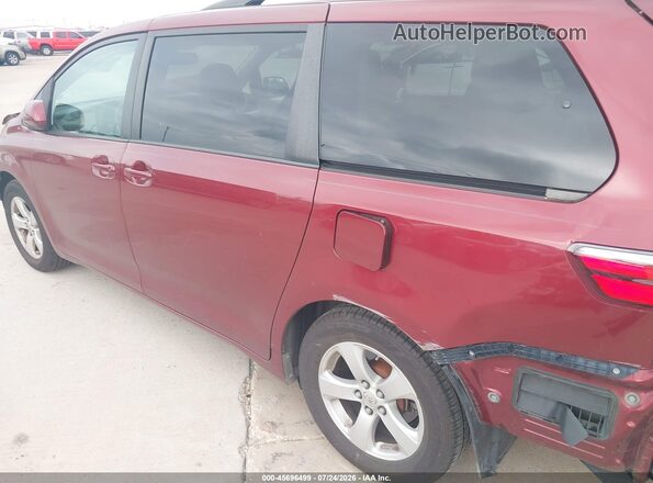 5TDKZ3DC0HS774455 2017 TOYOTA SIENNA Maroon სალონის 360-გრადუსიანი ხედი