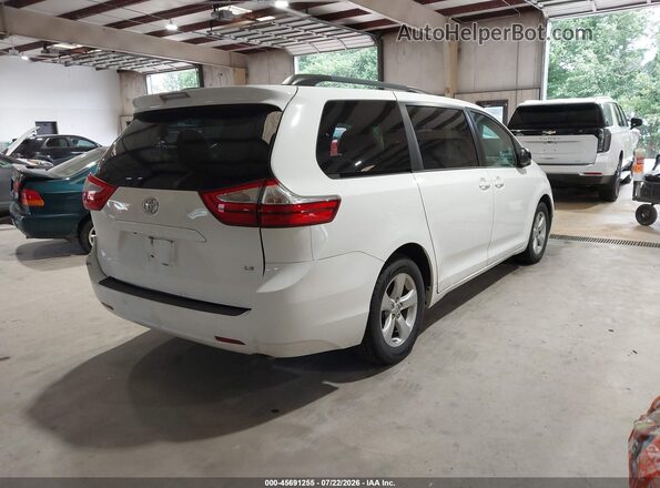 5TDKZ3DC0HS778313 2017 TOYOTA SIENNA White Задня права чверть
