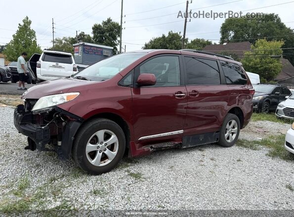 5TDKZ3DC0HS845833 2017 TOYOTA SIENNA Red Przód lewy