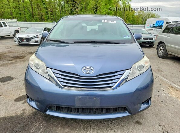 5TDKZ3DC0HS868707 2017 TOYOTA SIENNA Blue წინა ხედი