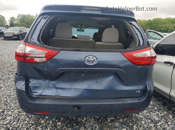 5TDKZ3DC0HS868707 2017 TOYOTA SIENNA Blue უკანა ხედი