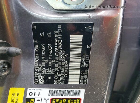 5TDKZ3DC1HS865458 2017 TOYOTA SIENNA Серый Панорамный вид салона 360°
