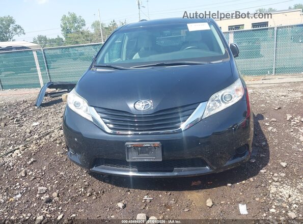 5TDKZ3DC1HS898699 2017 TOYOTA SIENNA Black Սալոնի հետևի տեսք