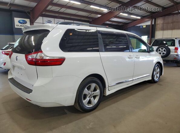 5TDKZ3DC1JS944814 2018 TOYOTA SIENNA White Задня права чверть