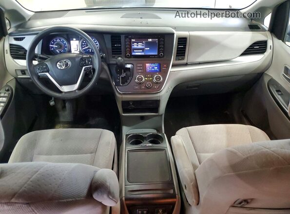 5TDKZ3DC1JS944814 2018 TOYOTA SIENNA White Вид панелі приладів