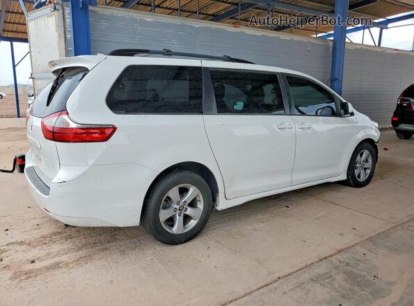 5TDKZ3DC1JS957398 2018 TOYOTA SIENNA Белый Задняя правая четверть