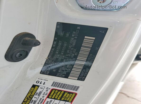 5TDKZ3DC1JS957398 2018 TOYOTA SIENNA Белый Вид наклейки с VIN-кодом