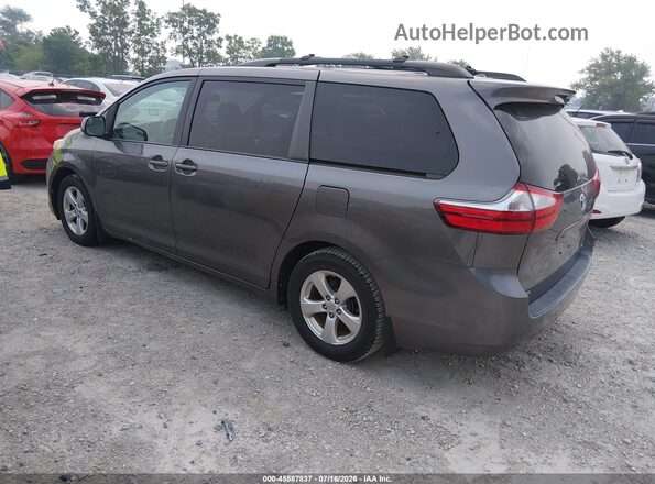 5TDKZ3DC2HS836017 2017 TOYOTA SIENNA Silver უკანა მარცხენა