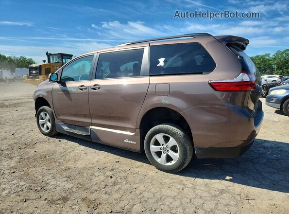 5TDKZ3DC2JS964182 2018 TOYOTA SIENNA Желто-коричневый Задняя левая четверть