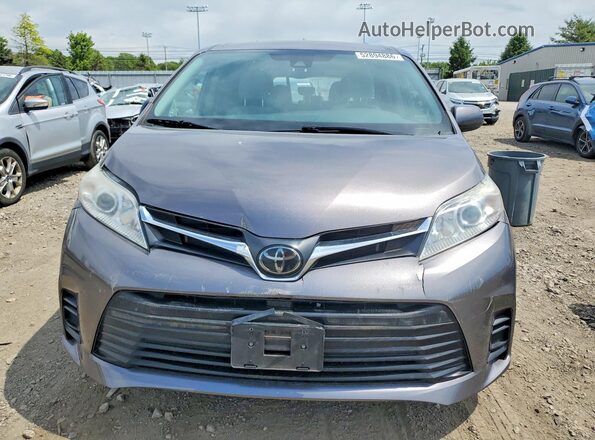 5TDKZ3DC2LS055622 2020 TOYOTA SIENNA Gray Widok z przodu