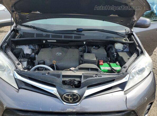 5TDKZ3DC2LS055622 2020 TOYOTA SIENNA Gray Widok komory silnika