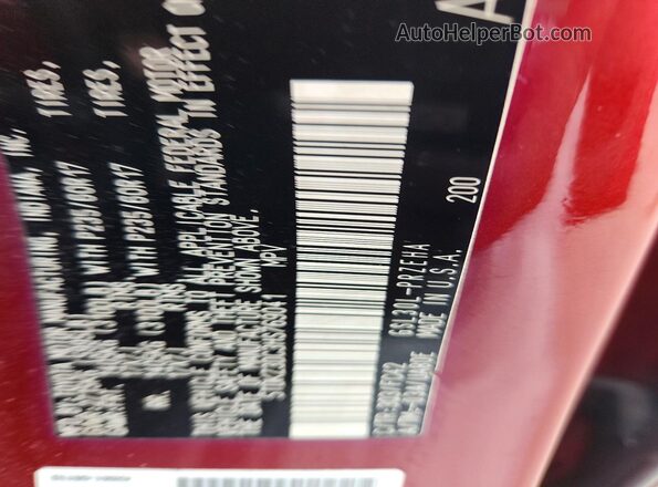 5TDKZ3DC3HS769041 2017 TOYOTA SIENNA Burgundy VIN sticker view