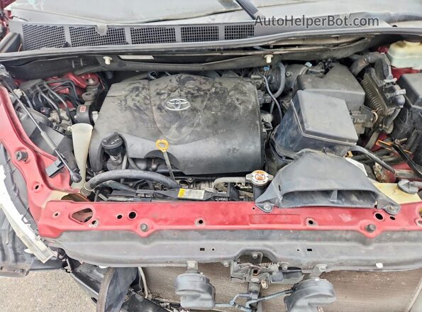 5TDKZ3DC3HS769041 2017 TOYOTA SIENNA Burgundy Engine compartment view