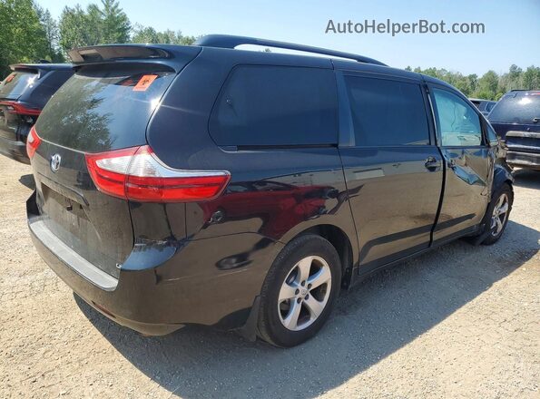 5TDKZ3DC3HS860391 2017 TOYOTA SIENNA Black Задня права чверть