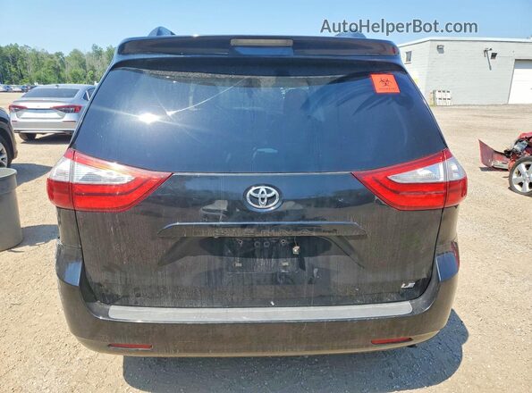 5TDKZ3DC3HS860391 2017 TOYOTA SIENNA Black Вид ззаду