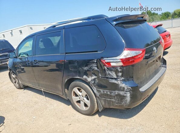 5TDKZ3DC3HS860391 2017 TOYOTA SIENNA Black Задня ліва чверть