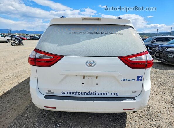 5TDKZ3DC3JS949075 2018 TOYOTA SIENNA Белый Вид сзади