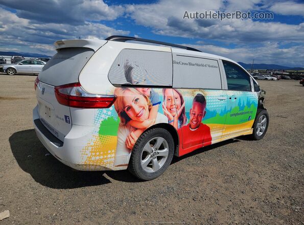 5TDKZ3DC3JS949075 2018 TOYOTA SIENNA Белый Задняя правая четверть