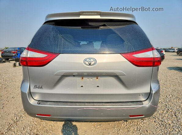 5TDKZ3DC3KS007156 2019 TOYOTA SIENNA Silver Widok z tyłu
