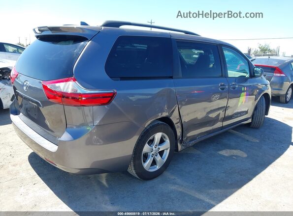 5TDKZ3DC3LS049277 2020 TOYOTA SIENNA Gray Trasero derecho