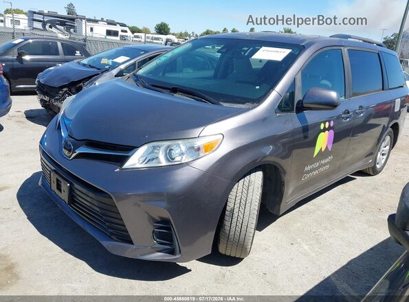 5TDKZ3DC3LS049277 2020 TOYOTA SIENNA Gray Vista tres cuartos delantera izquierda