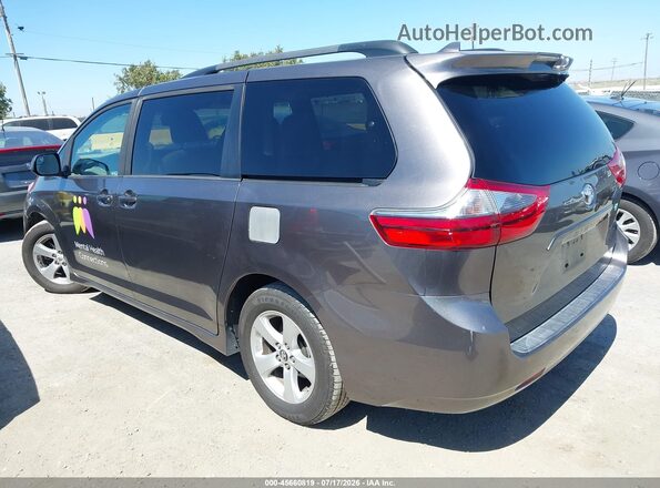 5TDKZ3DC3LS049277 2020 TOYOTA SIENNA Gray Trasero izquierdo