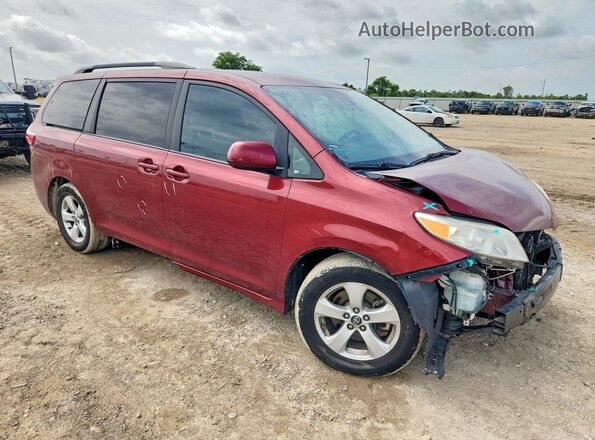 5TDKZ3DC4JS932088 2018 TOYOTA SIENNA Red Delantero derecho