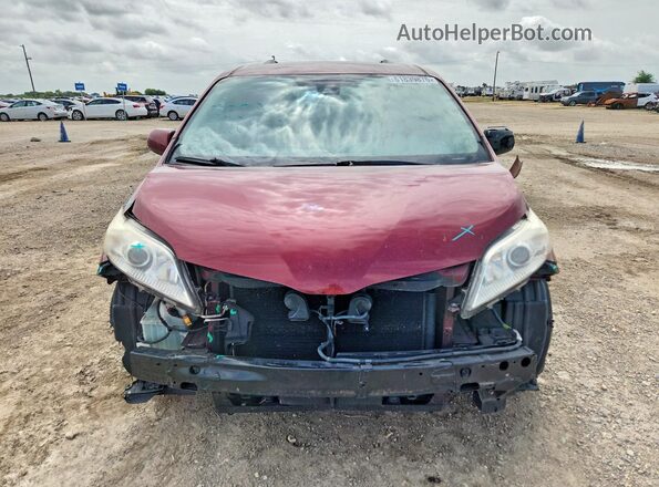 5TDKZ3DC4JS932088 2018 TOYOTA SIENNA Red Vista frontal