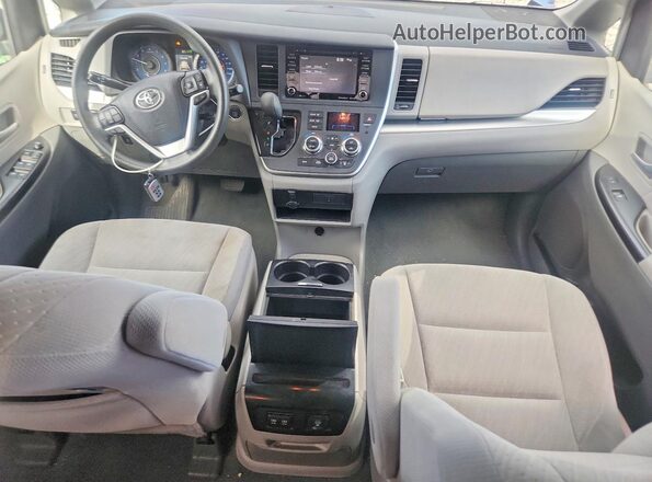 5TDKZ3DC4LS023786 2020 TOYOTA SIENNA Blue Dashboard view