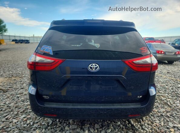 5TDKZ3DC4LS023786 2020 TOYOTA SIENNA Blue Rear view