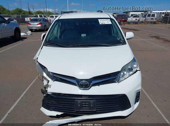5TDKZ3DC4LS054181 2020 TOYOTA SIENNA White Вид щитка приладів