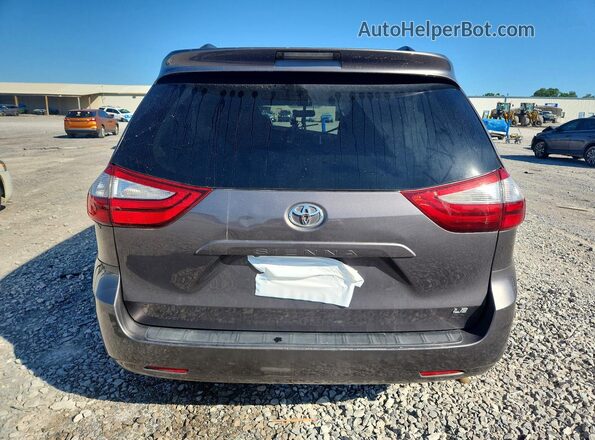 5TDKZ3DC5HS791879 2017 TOYOTA SIENNA Gray Vista trasera