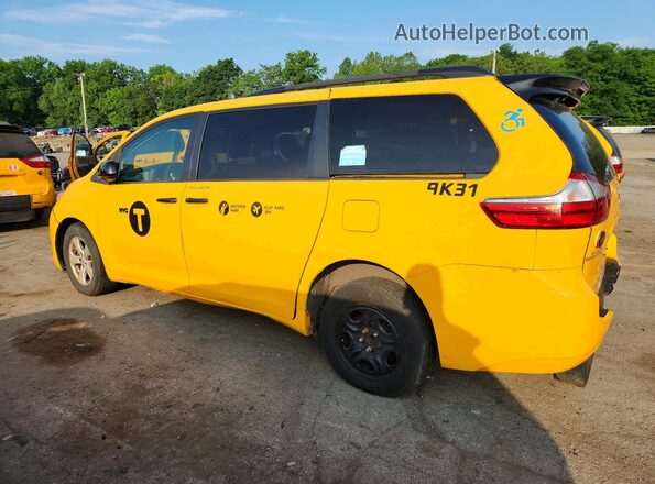 5TDKZ3DC5HS885275 2017 TOYOTA SIENNA Yellow Tył lewy