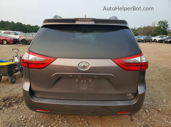 5TDKZ3DC5LS029080 2020 TOYOTA SIENNA Gray უკანა ხედი