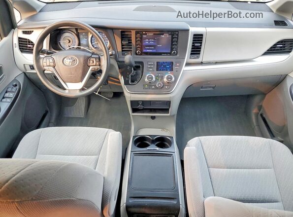 5TDKZ3DC5LS029080 2020 TOYOTA SIENNA Gray წინა პანელის ხედი
