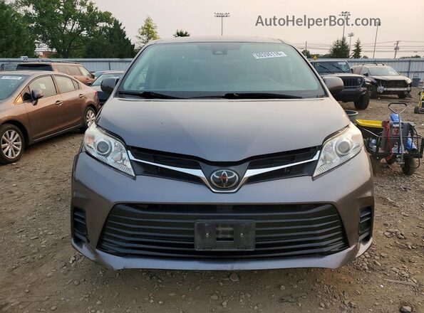 5TDKZ3DC5LS029080 2020 TOYOTA SIENNA Gray წინა ხედი