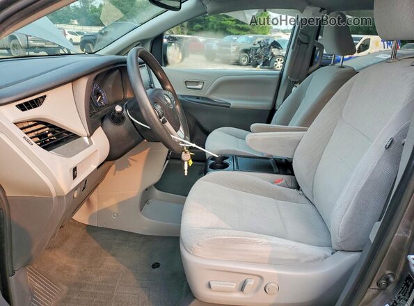 5TDKZ3DC5LS029080 2020 TOYOTA SIENNA Gray წინა სალონის ხედი