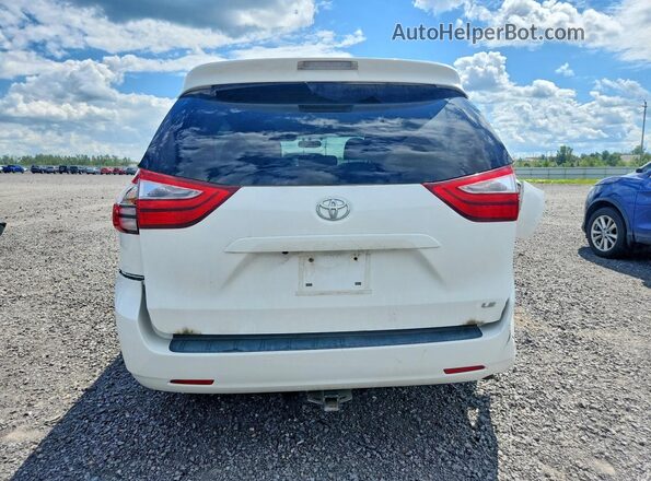 5TDKZ3DC6HS853256 2017 TOYOTA SIENNA White Vista trasera