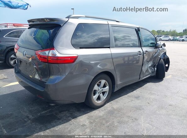 5TDKZ3DC6HS870817 2017 TOYOTA SIENNA Gray უკანა მარჯვენა
