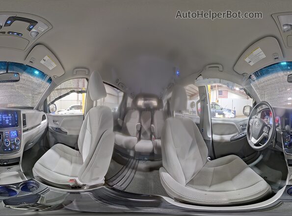 5TDKZ3DC6HS897421 2017 TOYOTA SIENNA Gray Панорамний вид салону 360°