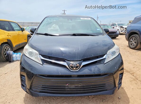 5TDKZ3DC6JS915325 2018 TOYOTA SIENNA Black Դիմացի տեսք