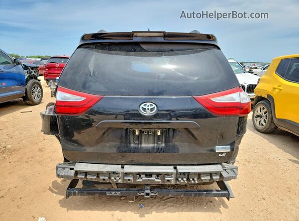 5TDKZ3DC6JS915325 2018 TOYOTA SIENNA Black Հետևի տեսք