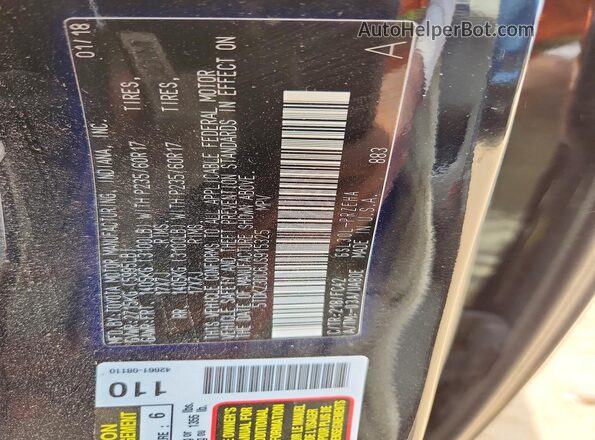 5TDKZ3DC6JS915325 2018 TOYOTA SIENNA Black VIN կոդի պիտակի տեսք